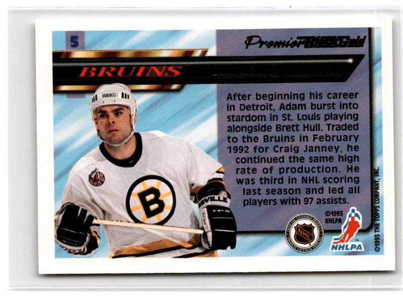 1993 Topps Premier Black Gold Adam Oates