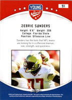 2012 Leaf Young Stars Zebrie Sanders #91