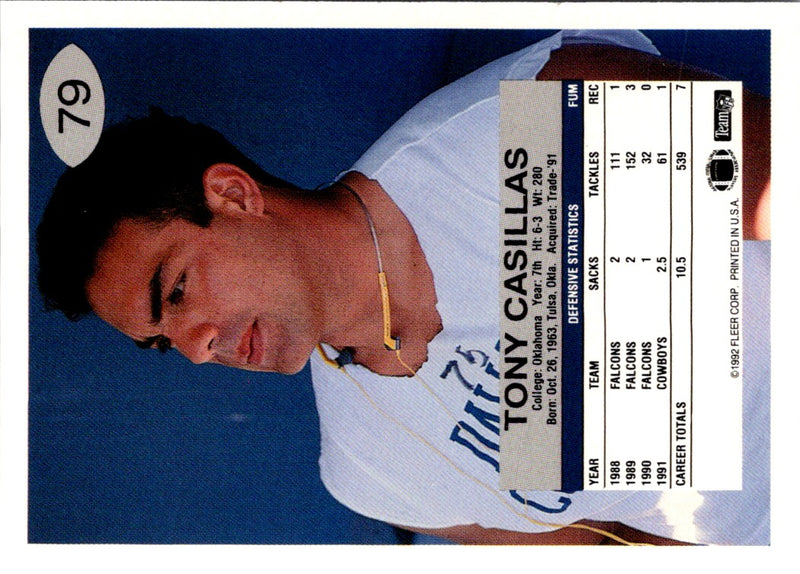 1992 Fleer Tony Casillas