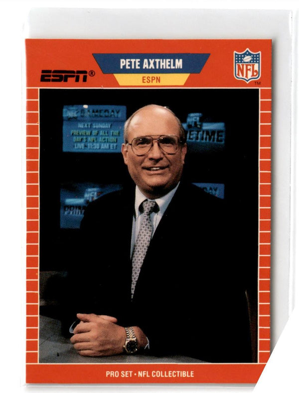 1989 Pro Set Announcers Pete Axthelm #4