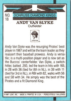 1988 Donruss Diamond Kings Andy Van Slyke #18