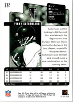 2001 Upper Deck Victory Vinny Sutherland #372 Rookie