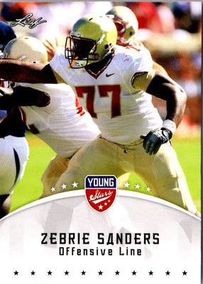 2012 Leaf Young Stars Zebrie Sanders #91