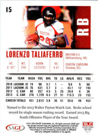 2014 SAGE HIT Lorenzo Taliaferro #15