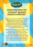 1992 Parkhurst Tommy Sjodin #224