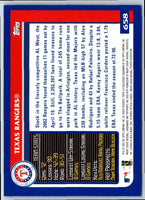 2003 Topps Texas Rangers #658