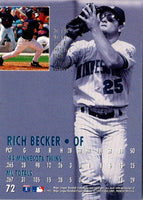 1995 Ultra Gold Medallion Rich Becker #72