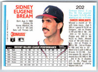 1992 Donruss Sid Bream #202