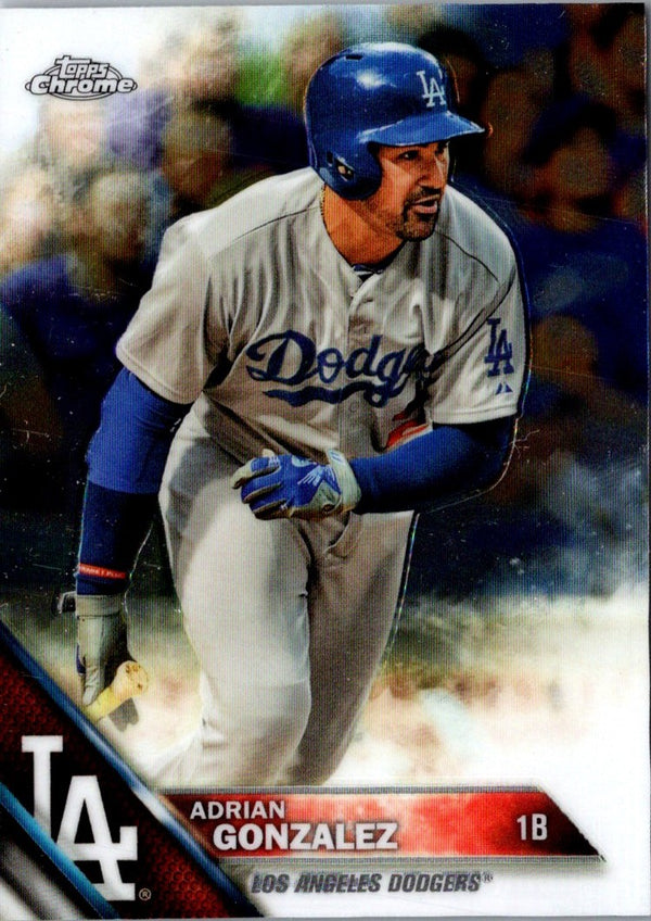 2016 Topps Chrome Adrian Gonzalez #26