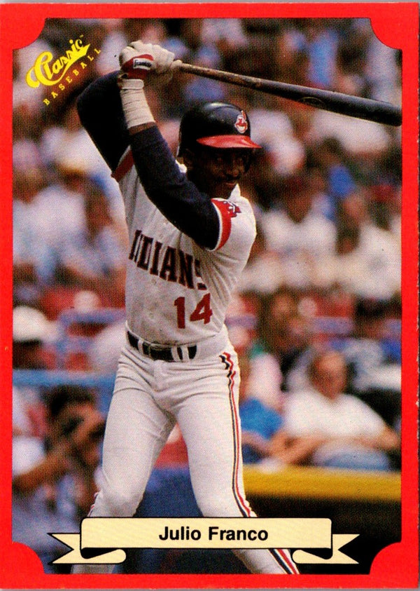 1988 Classic Red Julio Franco #187