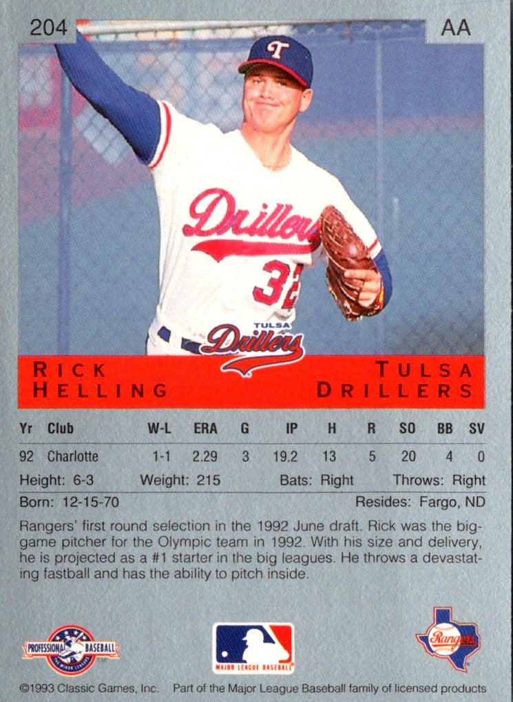 1993 Classic Best Rick Helling