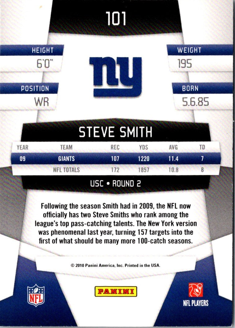 2010 Panini Certified Steve Smith