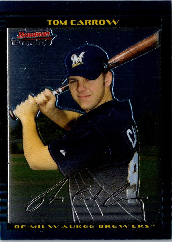 2002 Bowman Draft Picks & Prospects Chrome Tom Carrow #BDP40 Rookie