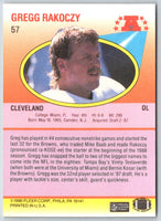 1990 Fleer Gregg Rakoczy #57 Rookie