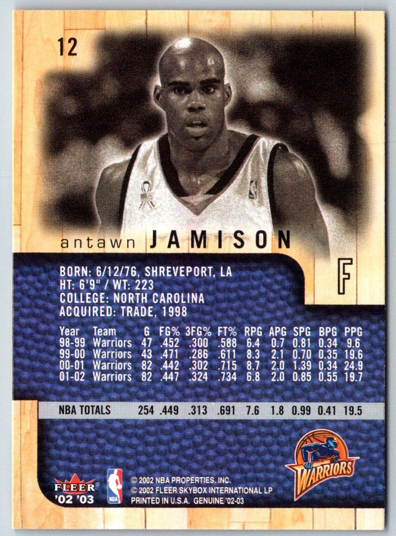 2002 Fleer Genuine Antawn Jamison