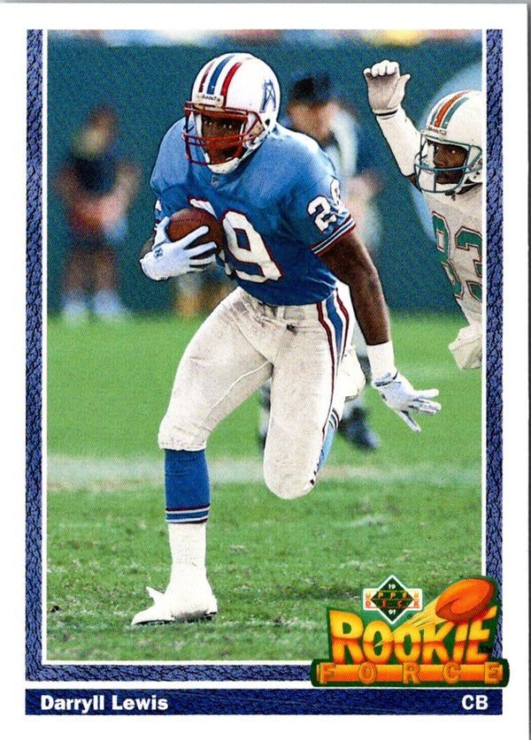 1991 Upper Deck Darryll Lewis #617 Rookie