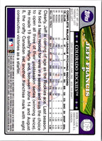 2008 Topps Opening Day Jeff Francis #162