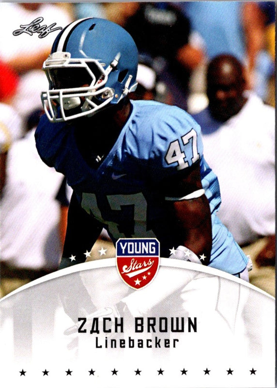 2012 Leaf Young Stars Zach Brown #90