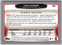 2014 Bowman Ryan Howard #190