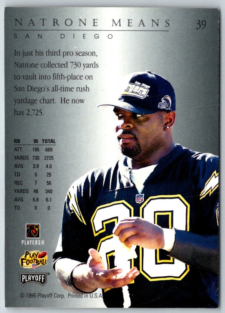 1996 Playoff Trophy Contenders Natrone Means