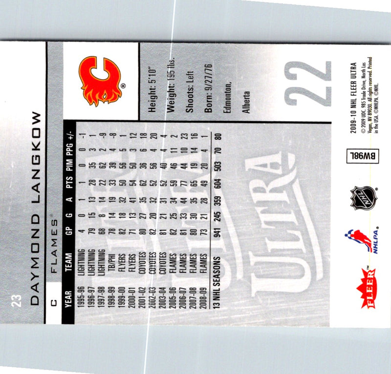 2009 Ultra Daymond Langkow