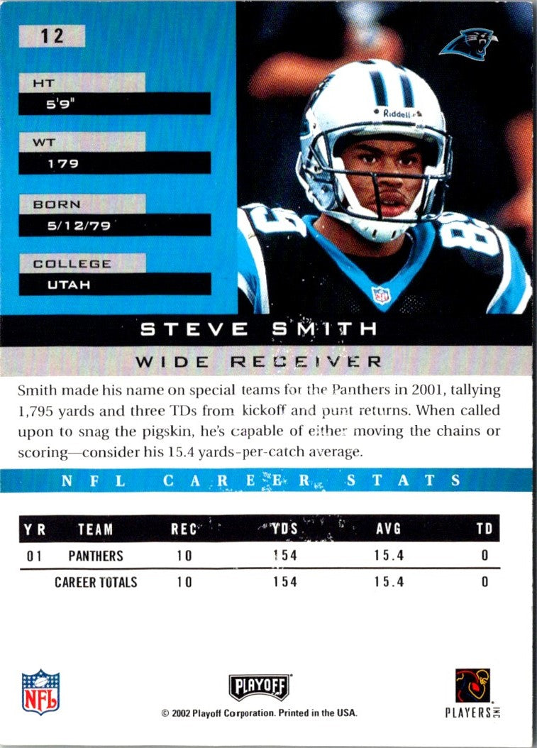 2002 Playoff Honors Steve Smith