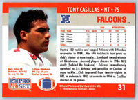1990 Pro Set Tony Casillas #31