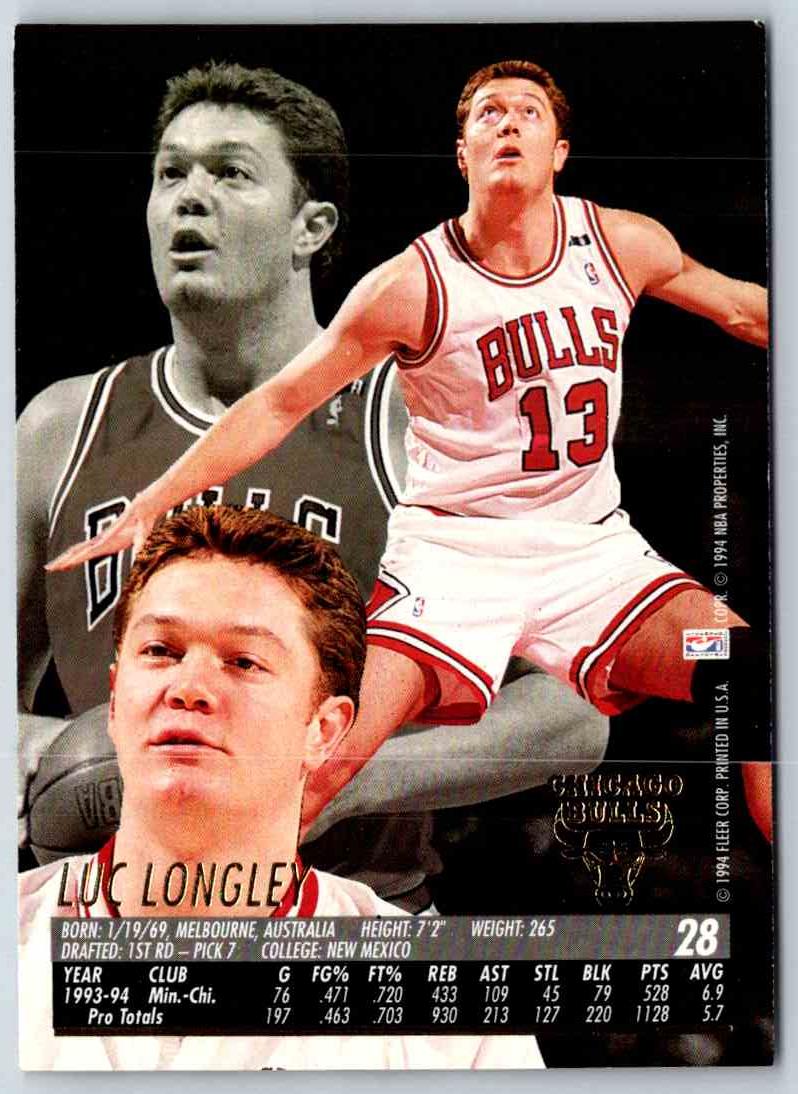 1992 Fleer Ultra Luc Longley