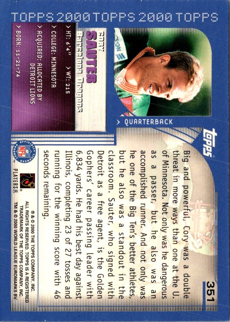 2000 Topps Cory Sauter