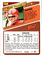 1993 Topps Matt Stover #104