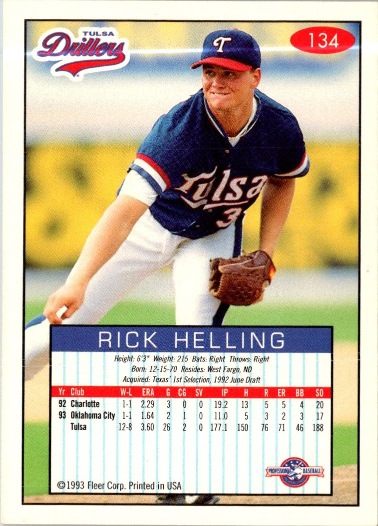 1993 Fleer Excel Rick Helling
