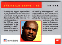 1991 Pro Line Portraits Christian Okoye #127