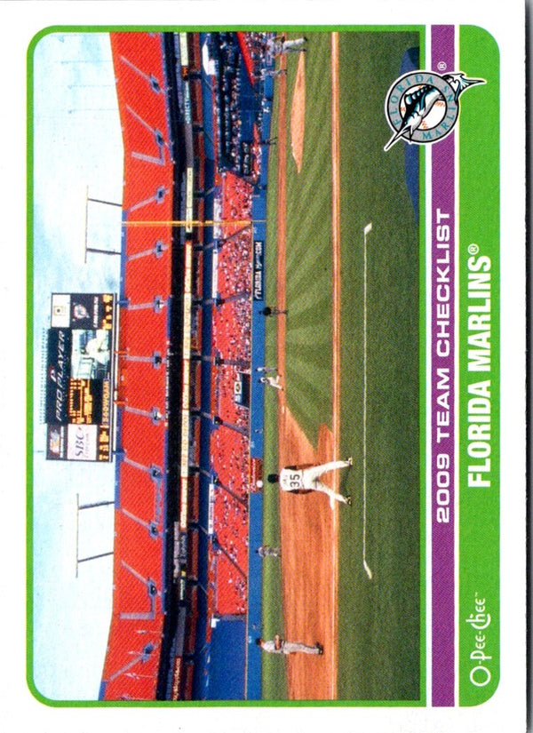 2009 O-Pee-Chee Florida Marlins #516