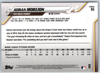 2020 Topps Chrome Adrian Morejon #86 Rookie