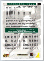 1995 Score Richmond Webb #176