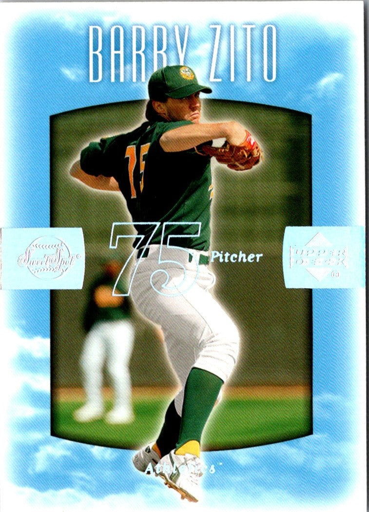 2002 Upper Deck Sweet Spot Barry Zito