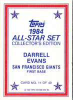 1984 Topps Glossy Send-Ins Darrell Evans #11