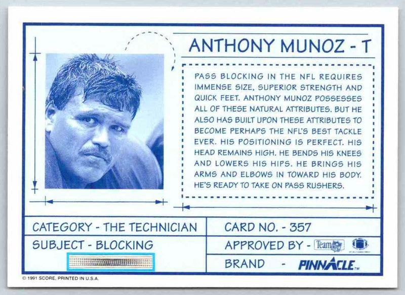 1991 Pinnacle Anthony Munoz