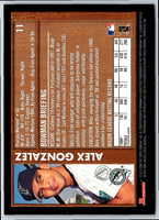 1999 Bowman Alex Gonzalez #201