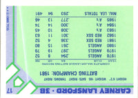 1986 Topps Baseball Champion Superstars Carney Lansford #17