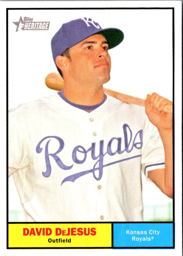 2010 Topps Heritage David DeJesus #143