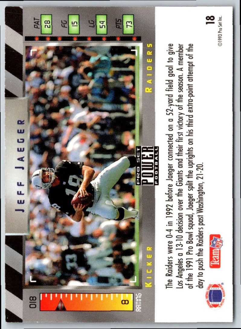 1993 Pro Set Power Gold Jeff Jaeger