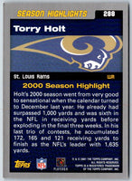 2001 Topps Torry Holt #288