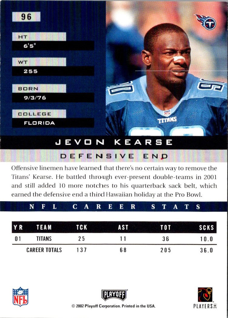 2002 Playoff Honors Jevon Kearse