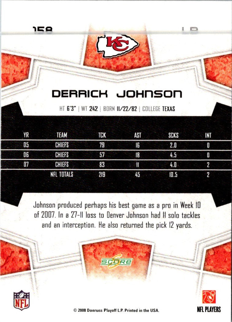 2008 Score Derrick Johnson