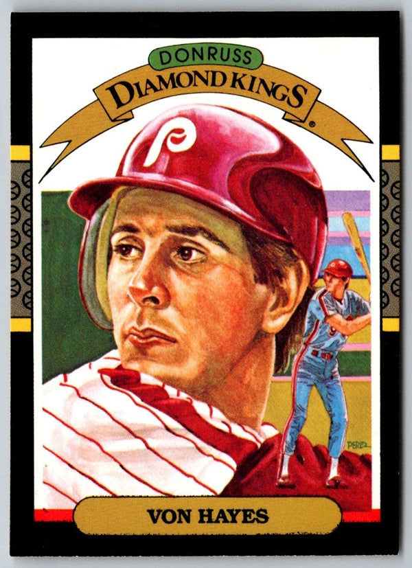 1987 Donruss Diamond King Von Hayes #12