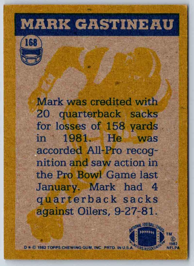 1982 Topps Mark Gastineau