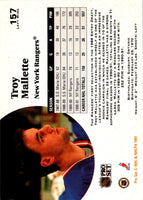 1991 Pro Set Troy Mallette #157
