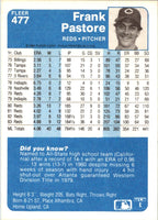 1984 Fleer Frank Pastore #477
