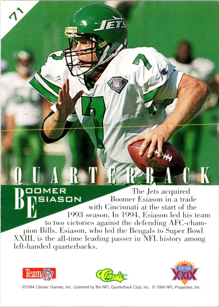 1995 Classic NFL Experience Boomer Esiason